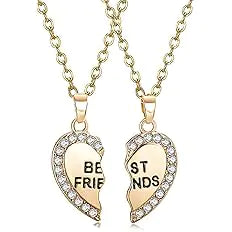 Stainless steel custom couple necklace